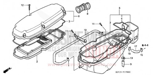 LUFTFILTER (XL125V1/2/3/4/5/6) XL125V5 de 2005